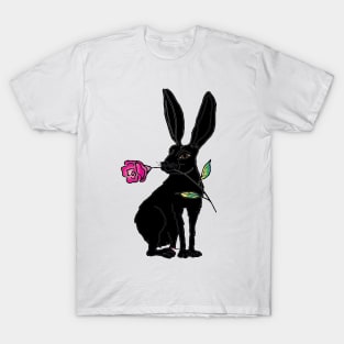 black easter bunny T-Shirt